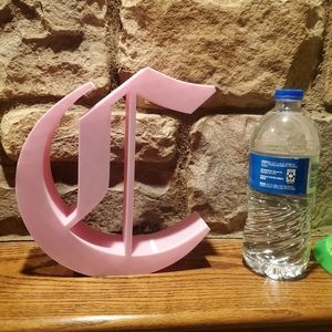 2 Old English 3D printed Letter C